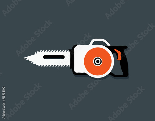 Saw Icon on Transparent Background