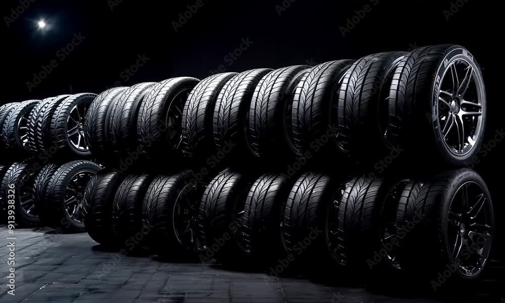 tires pile on background tires pile on background