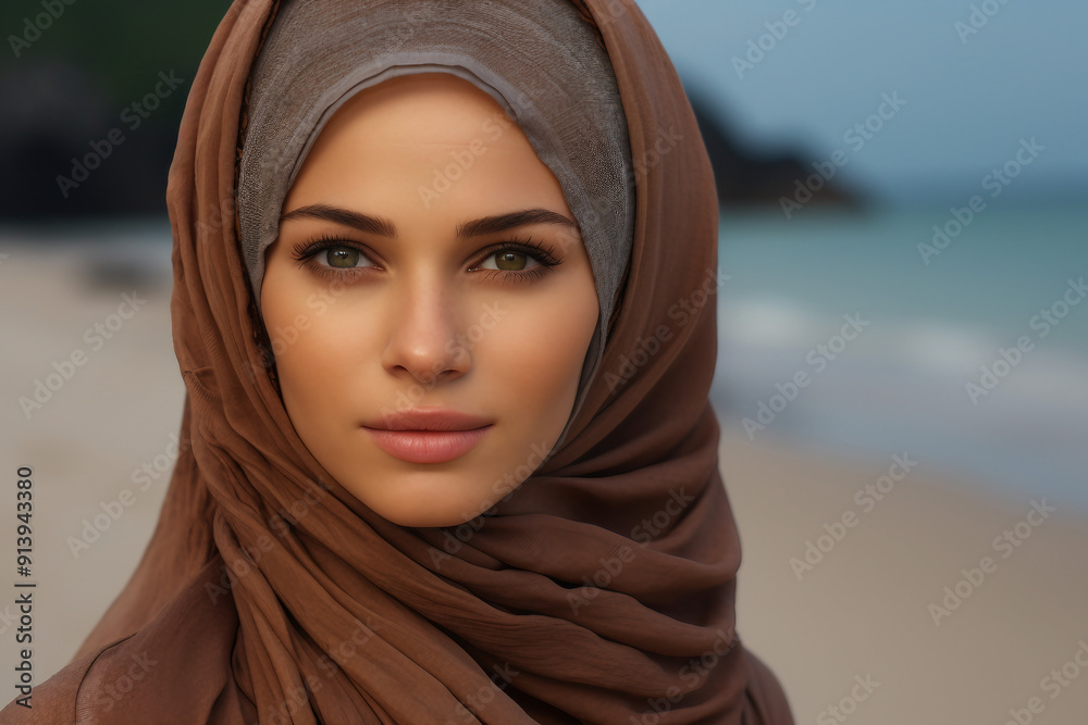 Beautiful arabian young woman in modern life everyday routine business, Generative AI Beautiful arabian young woman in modern life everyday routine business, Generative AI