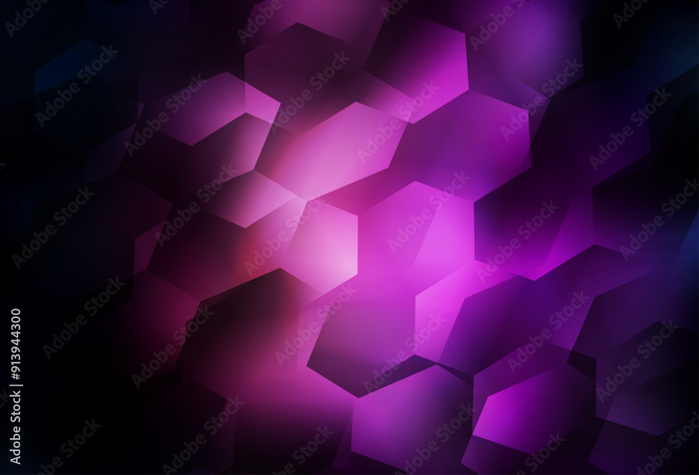 Light Purple vector layout with hexagonal shapes. Light Purple vector layout with hexagonal shapes.