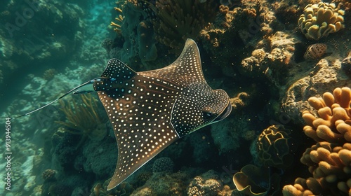 Spotted Eagle Ray in Its Natural Habitat