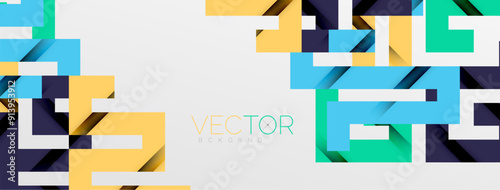 Color bend lines with shadow texture effect. Vector Illustration For Wallpaper, Banner, Background, Card, Book Illustration, landing page