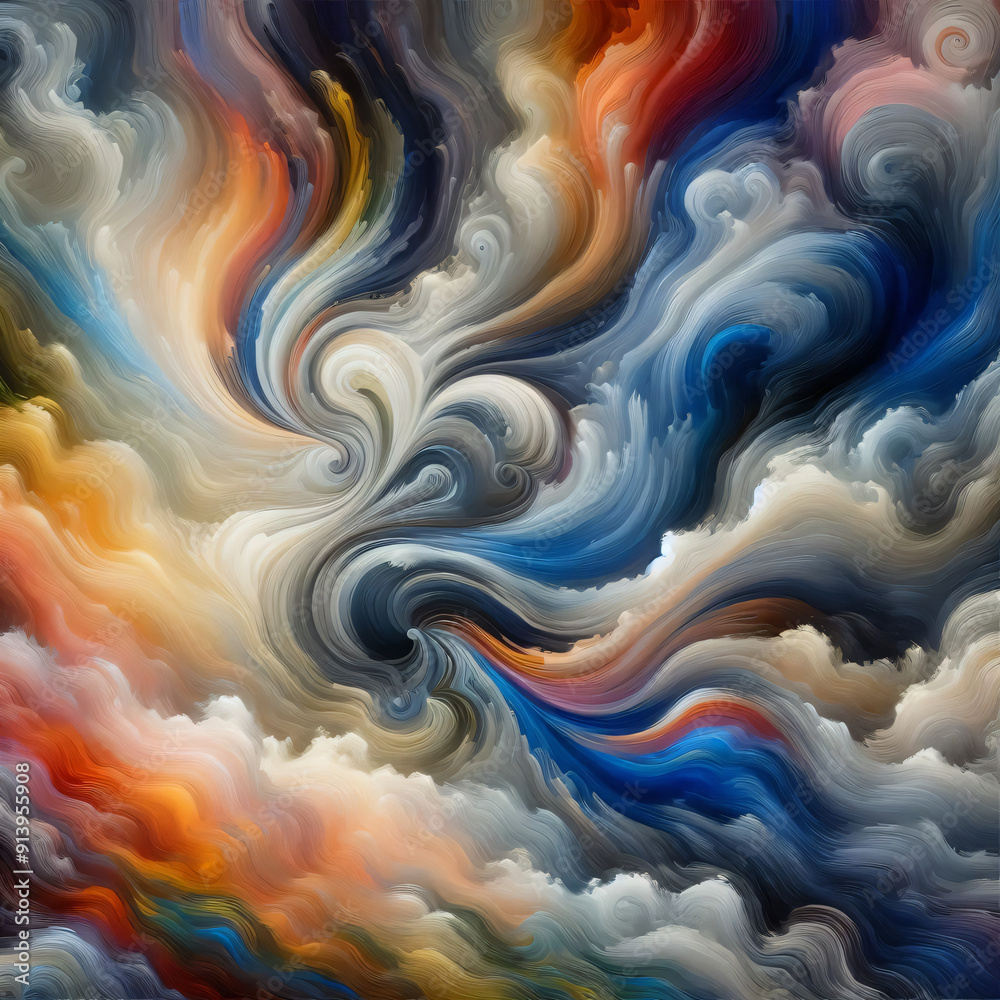 Fototapeta premium abstract background with waves