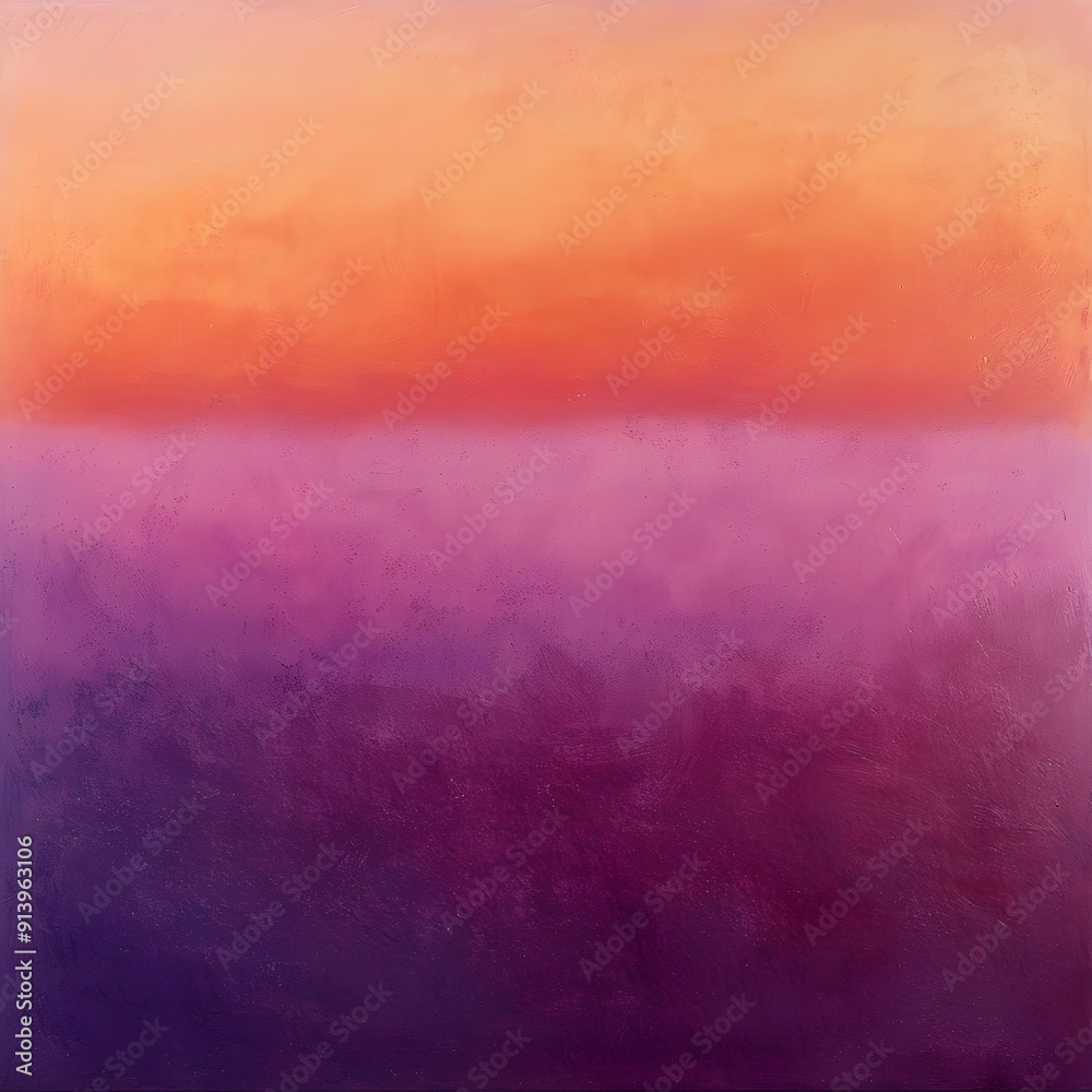 Tranquil Sunset Hues: A Blend of Orange and Violet in Dreamy Oil Pastel Texture Tranquil Sunset Hues: A Blend of Orange and Violet in Dreamy Oil Pastel Texture