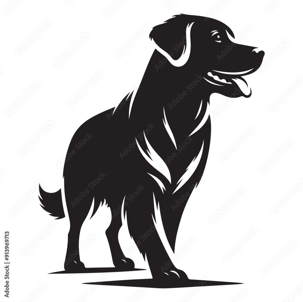 Dog silhouette vector