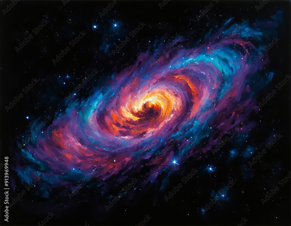 Galactic Nebula in Space Galactic Nebula in Space