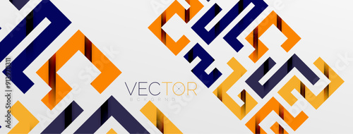 Color bend lines with shadow texture effect. Vector Illustration For Wallpaper, Banner, Background, Card, Book Illustration, landing page