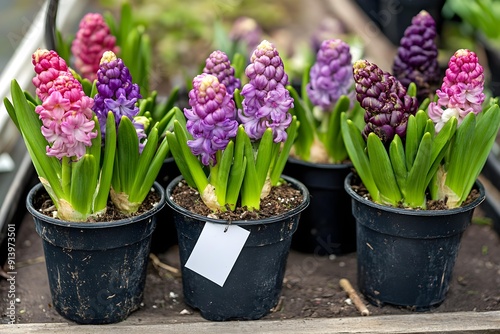 Hyacinth bulbs on pots for sale