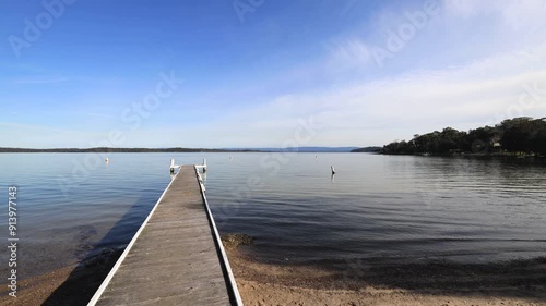 Wallpaper Mural Timelapse panorama of Lake Macquarie from Raffertys beach in Murrays beach 4k.
 Torontodigital.ca