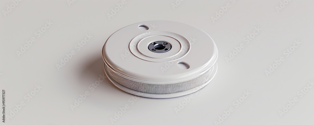Isolated white sewing DVD on white background, 4K hyperrealistic photo Isolated white sewing DVD on white background, 4K hyperrealistic photo