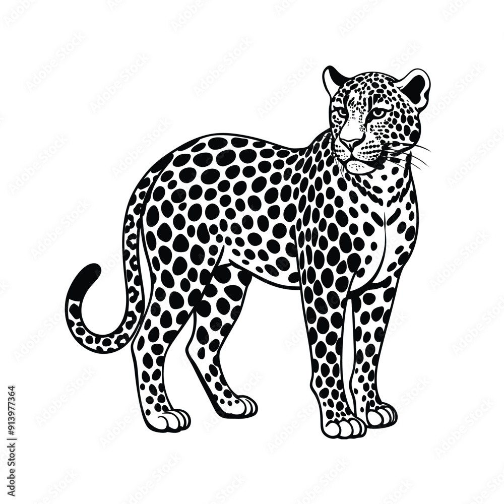 Leopard Silhouette Vector Leopard Silhouette Vector