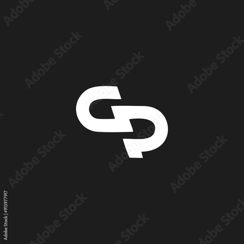 GP logo letter design on luxury background. PG logo monogram initials letter concept. GP icon logo design. PG elegant and Professional letter icon design on black background. G P PG GP