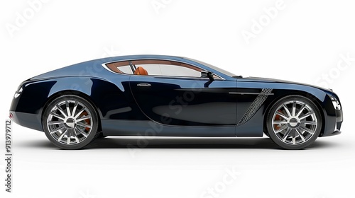 Luxury car on isolated background