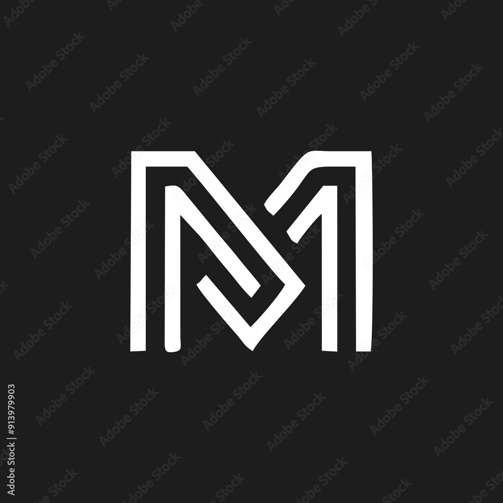 Letter MM Logo Monogram Double M Logo Letter MM Logo Monogram Double M Logo