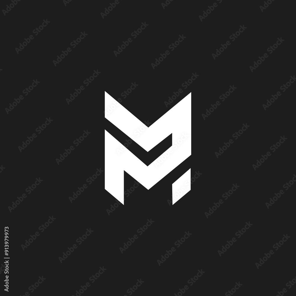 Letter MM Logo Monogram Double M Logo Letter MM Logo Monogram Double M Logo