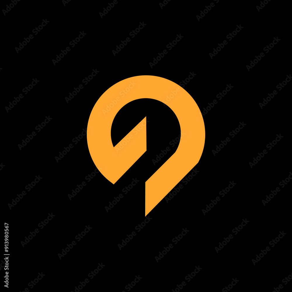 Map marker abstract logo icon, minimal awesome professional logo design template - Vector. Map marker abstract logo icon, minimal awesome professional logo design template - Vector.