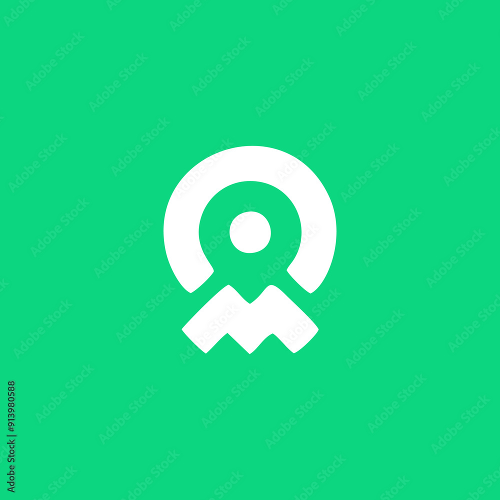 Map marker abstract logo icon, minimal awesome professional logo design template - Vector. Map marker abstract logo icon, minimal awesome professional logo design template - Vector.
