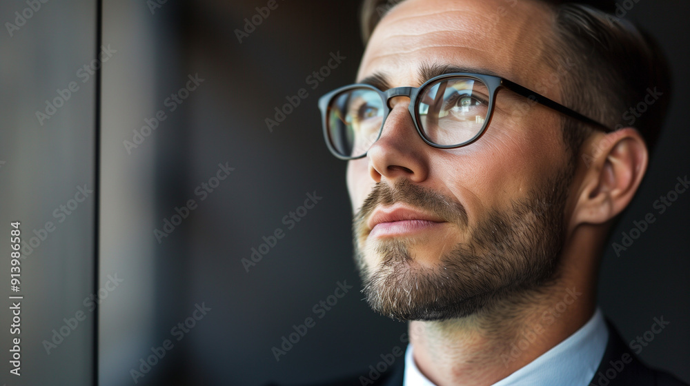 Executive Calm and Composed During High-Stakes Business Meeting With Clients in Corporate Setting Executive Calm and Composed During High-Stakes Business Meeting With Clients in Corporate Setting