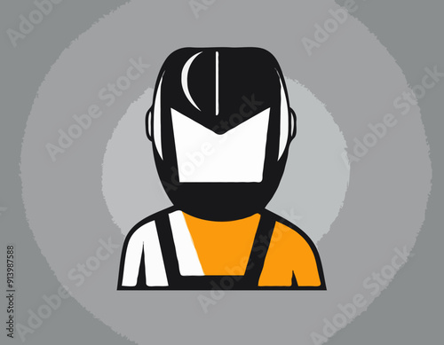 Simple welder graphic 