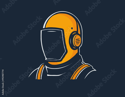 Simple welder graphic 