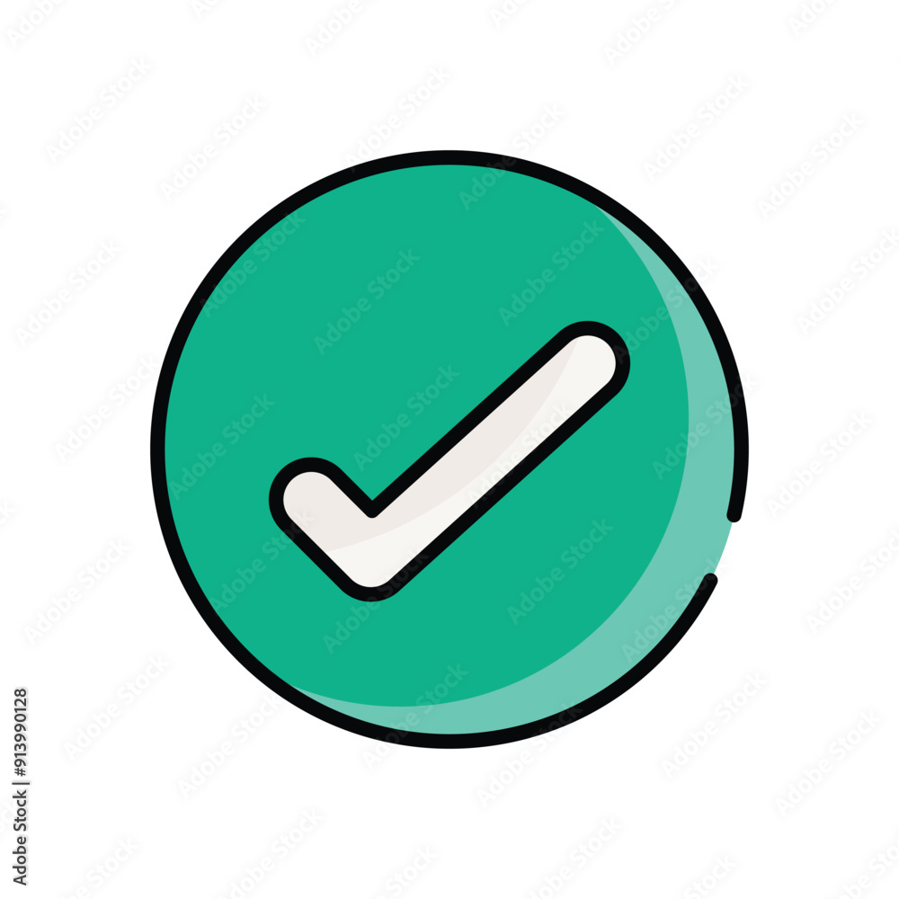 Checkmark vector icon Checkmark vector icon