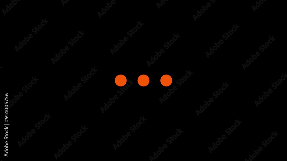 loading animation, looping 3 dots motion graphic animation. Largest to tiniest dots flowing loading button animation. loading animation, looping 3 dots motion graphic animation. Largest to tiniest dots flowing loading button animation.