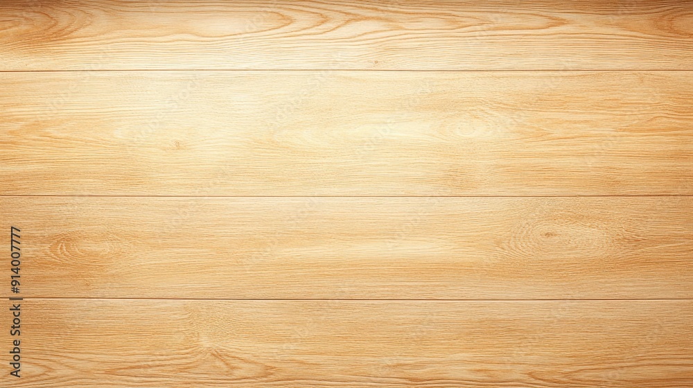 Fototapeta premium Light Brown Wooden Floor With Subtle Grain Patterns and Texture