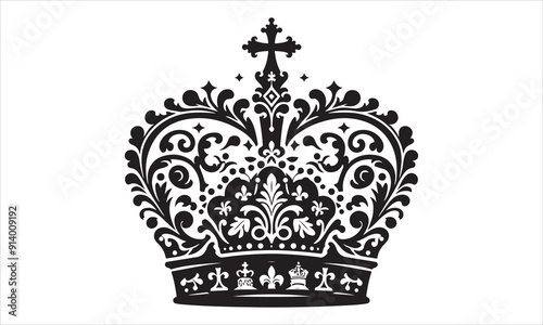 Medieval royal crown queen monarch king lord silhouette icons stock illustration
Crown - Headwear, Vector, Coronation, Logo, Queen Royal Person