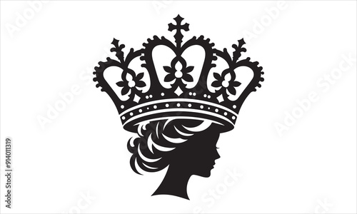 Medieval royal crown queen monarch king lord silhouette icons stock illustration
Crown - Headwear, Vector, Coronation, Logo, Queen Royal Person