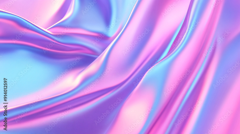 Obraz premium Dynamic fluid color gradient background, abstract KV main visual business PPT background