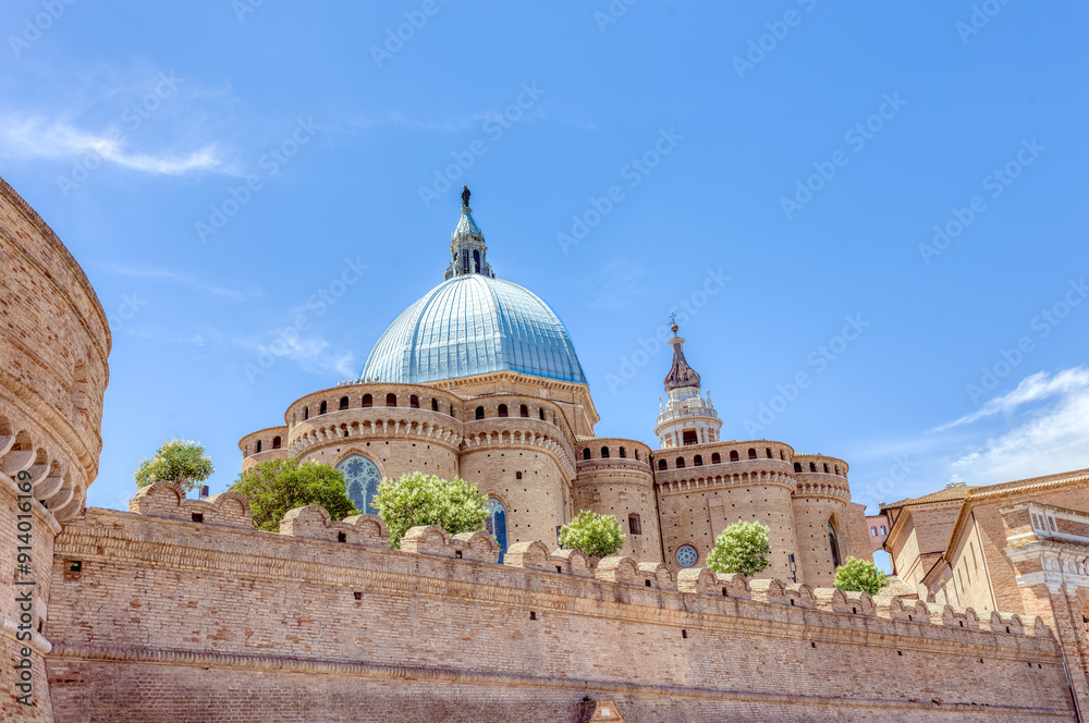 custom made wallpaper toronto digitalThe basilica of the holy house or santuario della santa casa in Loreto province of Ancona in Le Marche Italy a place of pilgrimage for Catholics.