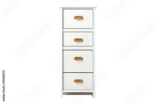 White Dresser with Gold Hardware