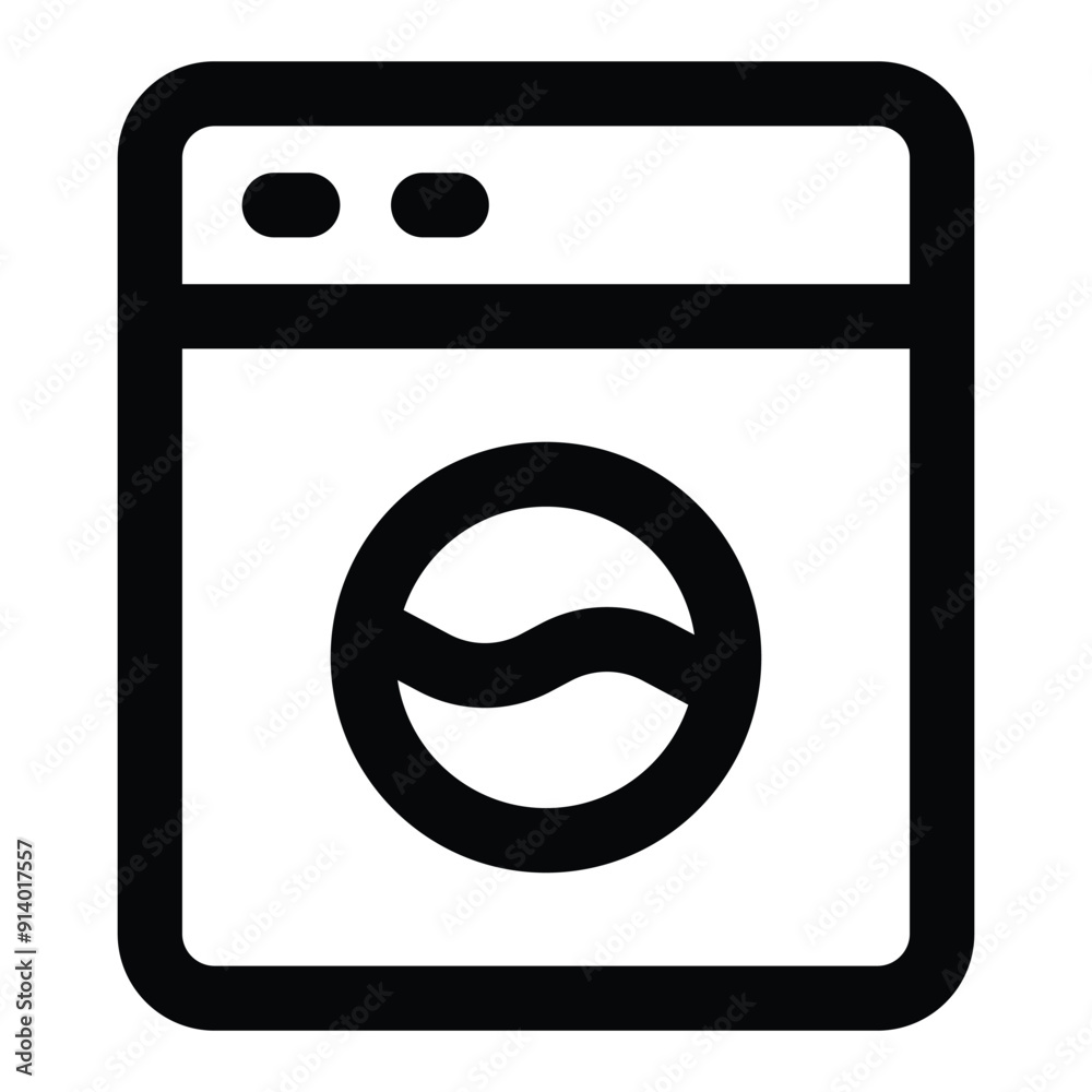 Simple Washing Machine icon. The icon can be used for websites, print templates, presentation templates, illustrations, etc Simple Washing Machine icon. The icon can be used for websites, print templates, presentation templates, illustrations, etc