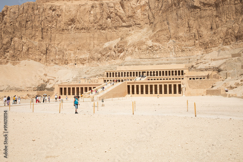 Beautiful view of the ancient temple of Hatshepsut in Luxor, Egypt photo