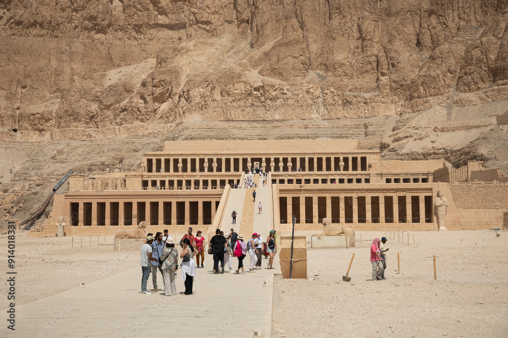 Beautiful view of the ancient temple of Hatshepsut in Luxor, Egypt