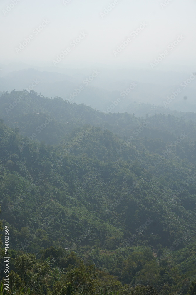 Fototapeta premium Nilgiri Bandarban Travel Places and Beautiful Places, Chimbook Hill, Nilachol, Nilanchhari Viewpoint, Shail Pratap Jhorna, Chimbuk, Tourism Center, Sairu Hill Resort, Meghla Tourism Center, Baga lak