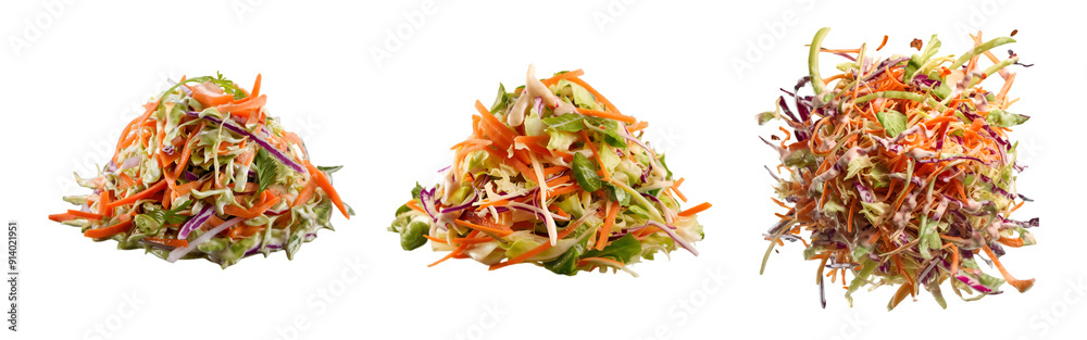 Coleslaw salad png set no transparent background for decoration Coleslaw salad png set no transparent background for decoration