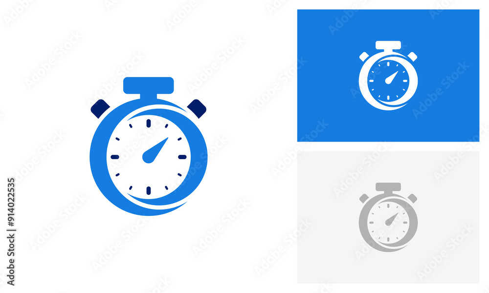 Stopwatch, timer logo design
Stopwatch, timer logo design