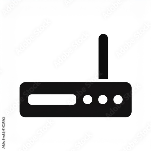 router black icon isolated on white