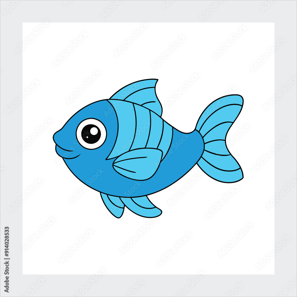 Fototapeta premium A fish vector illustration