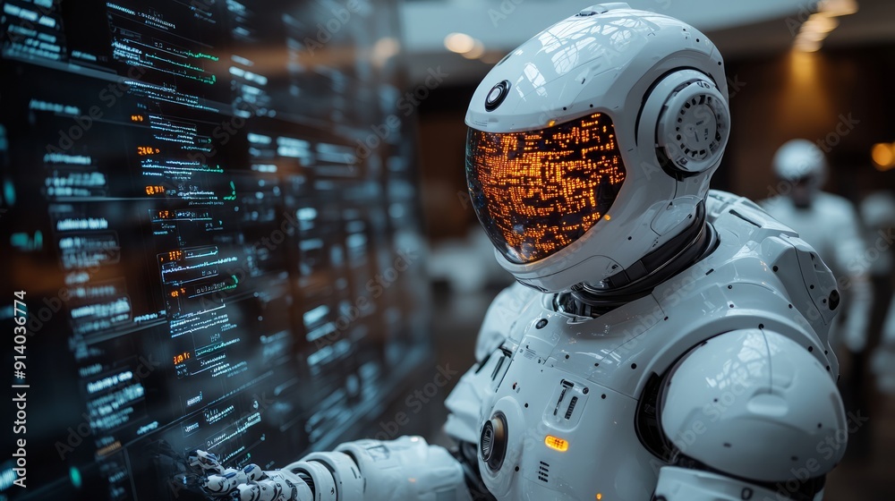 AI-powered healthcare system with robots assisting doctors, highlighting advancements in medical technology. AI-powered healthcare system with robots assisting doctors, highlighting advancements in medical technology.