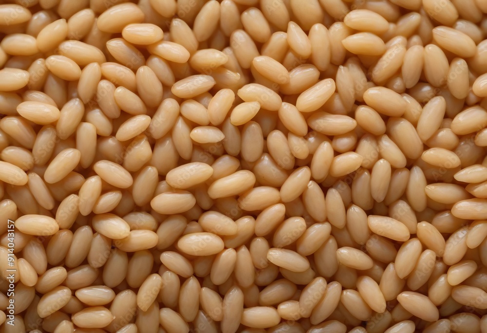 Brown and polished rice as background, closeup Brown and polished rice as background, closeup