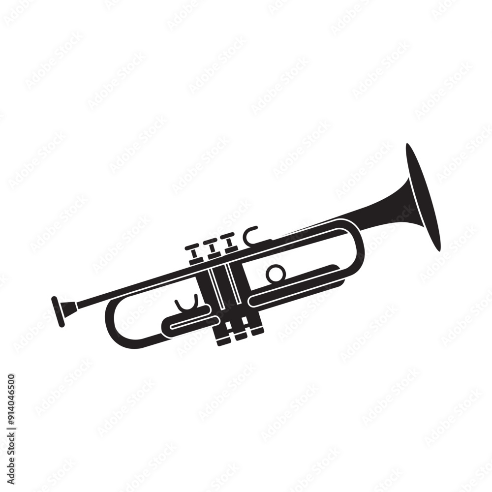 Naklejka premium trumpet icon design
