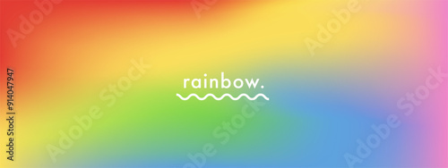 Abstract rainbow color sky background. Beautiful pastel gradient pattern. Light rainbow color vector banner. Blurred light fuzz colorful gradient. Editable vector soft horizontal backdrop