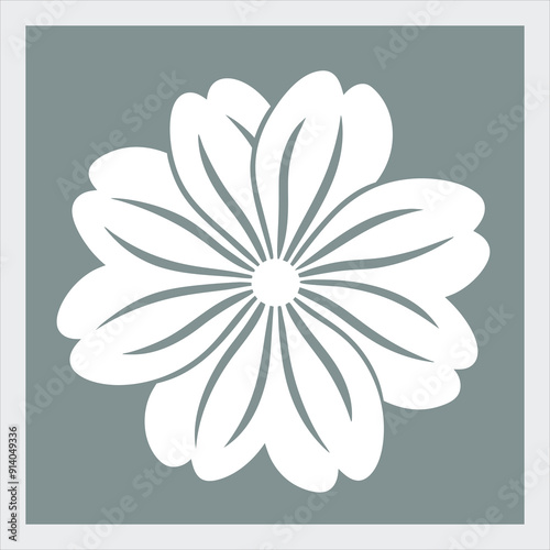  Hibiscus silhouette flower vector illustration