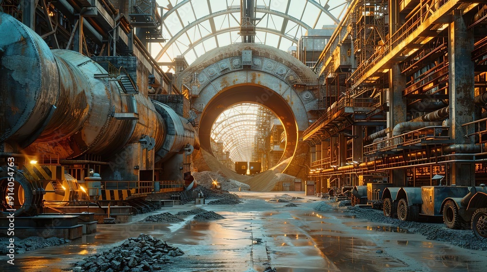 Industrial Ruins: A Rusty Metal Mill Industrial Ruins: A Rusty Metal Mill