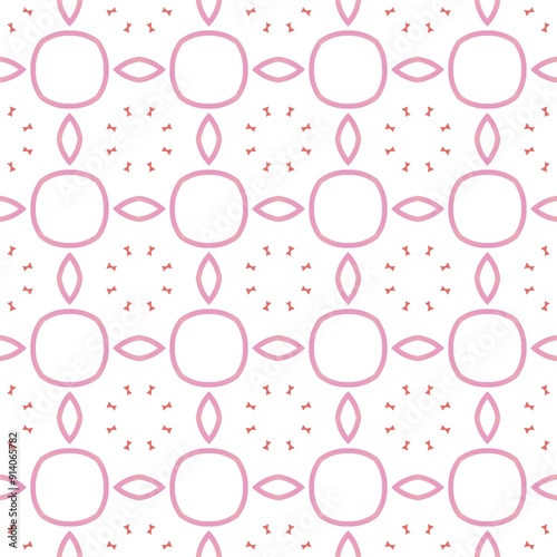 Seamless geometric pattern on a white background, perfect for backgrounds and textures