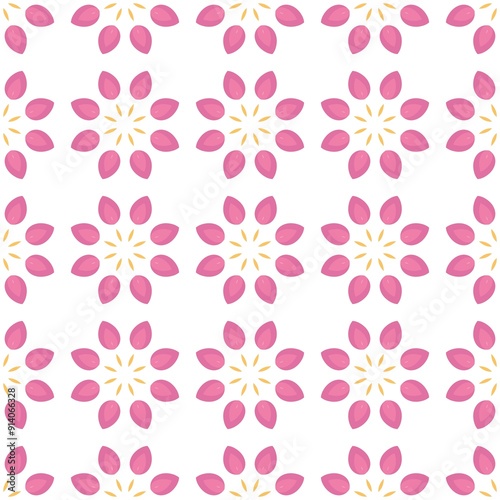 Seamless geometric pattern on a white background, perfect for backgrounds and textures