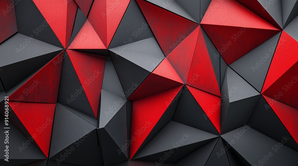 red and black cube and diomand shape background red and black cube and diomand shape background