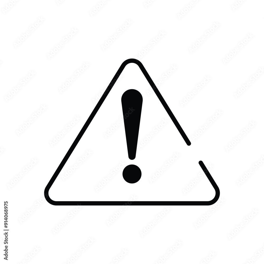 Warning vector icon Warning vector icon